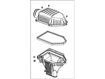 Dodge Challenger Air Filter Box - 5038441AD