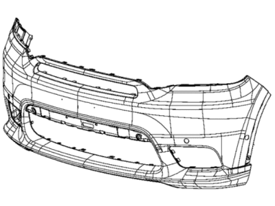 Dodge 6RP39TZZAA FASCIA Front Upper Primed