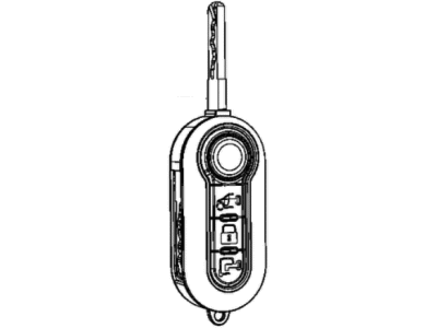 Mopar 68236849AB Key Blank With Transmitter