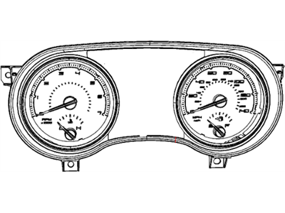 2012 Dodge Charger Instrument Cluster - 56046416AF