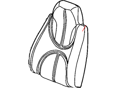 Dodge WL451DVAA COVER Seat Back Driver