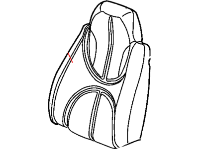 Dodge WL441DVAA COVER Seat Back Passenger