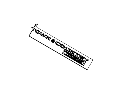 Dodge 5113423AA NAMEPLATE TOWN & COUNTRY TOURING