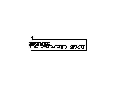 Dodge 5113416AA NAMEPLATE Grand Caravan [GRAND CARAVAN SXT]