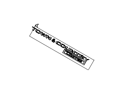 Mopar 5113424AB Nameplate Town & Country Limited