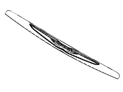 Mopar 68089553AB Emblem Chrysler Wing Hood
