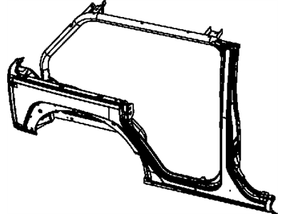 Jeep 55395708AE SEAL B-PILLAR BELT BODY SIDE Upper Upper Mucket