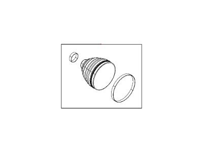Mopar 68090631AA Boot Kit, Front Outer