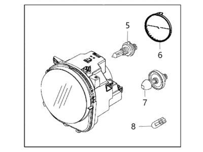 Jeep Renegade Headlight - 68470733AA