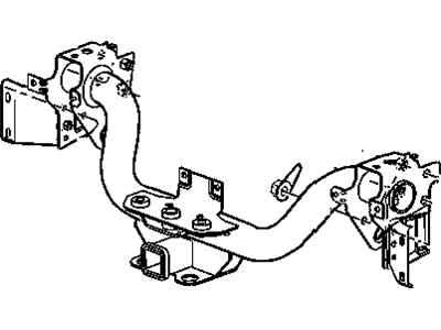 Mopar 55077704AA Bumper Bracket, Rear Inner Passenger Side