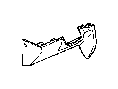 Jeep 5EY40WL5AG COVER Instrument Panel Steering Column Opening