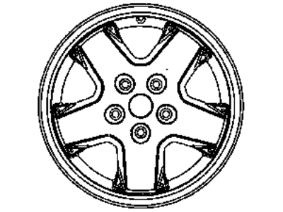 Jeep 5GL67PAKAB WHEEL Aluminum