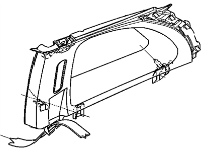Chrysler TW40TL2AB MOLDING C Pillar