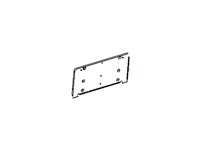 Dodge 68137706AA BRACKET License Plate