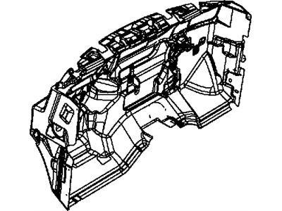 Ram 68105181AB INSULATION Dash Panel Under I/P
