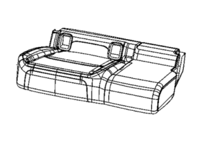 Mopar 7CC56TX7AB Cushion Cover, Rear