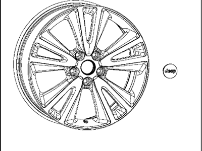 Dodge 82212334AB WHEEL KIT Cast Aluminum