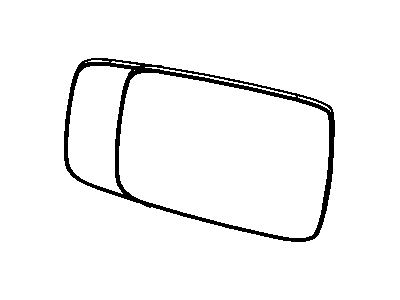 Mopar 68067730AA Mirror Glass, Front Passenger Side