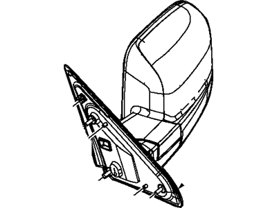 2012 Ram 2500 Car Mirror - 55372072AH