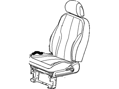 Chrysler 1CW841D5AA COVER Front Seat Back