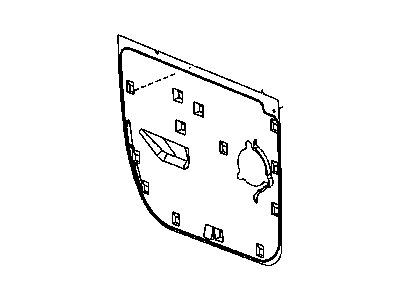 Dodge 55277024AB WATERSHIELD Rear Door
