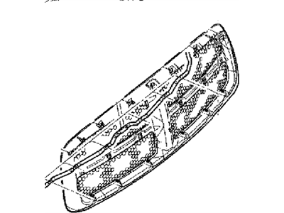 Dodge 5JY10AB5AE GRILLE Radiator