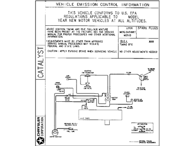 Dodge 4855100AB LABEL Emission