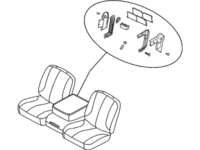 Dodge 1FM571D5AA COVER Front Seat Back Driver