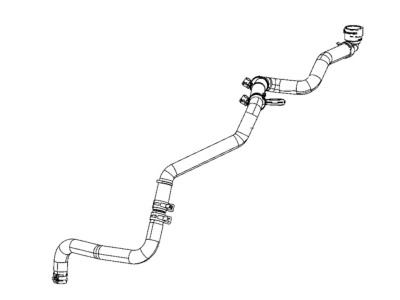 Jeep 68283412AD HOSE Coolant Bottle Outlet