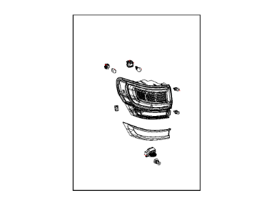 Jeep Grand Cherokee Tail Light - 68142940AH