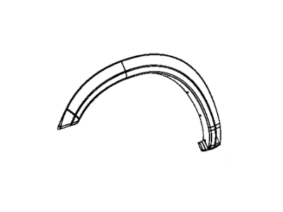 Mopar 6MS40GXHAC Molding Wheel Opening Flare Front