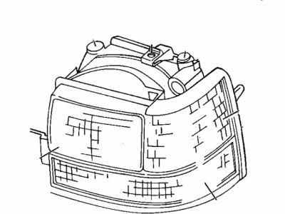 1994 Jeep Grand Cherokee Headlight - 55054969