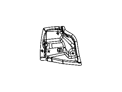Dodge 5065868AD PANEL Taillamp Mounting