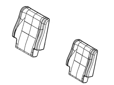 Dodge 6QD33JR1AA COVER Rear Seat Back 2nd Row