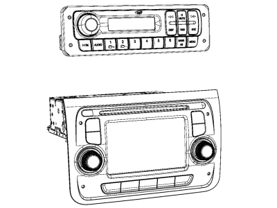 Ram 6ZH43LXFAC RADIO MULTI Media