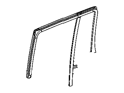 Jeep 55396718AC GLASS Rear Door Fixed