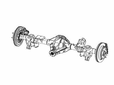 Ram 68396605AE AXLE ASSEMBLY Rear Complete