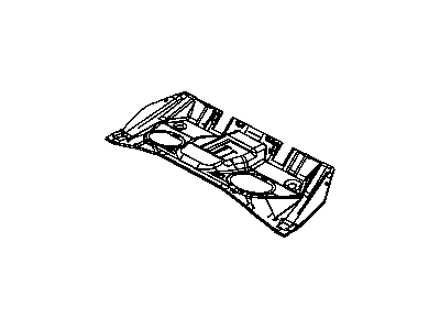 Dodge 4680620AC SILENCER Floor Pan Mid Floor