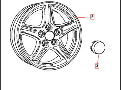 Ram 82209130 WHEEL KIT Cast Aluminum