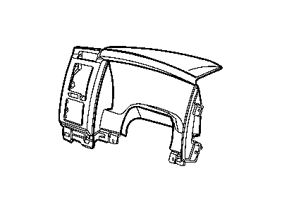 Dodge 5JU28XDHAB BEZEL Instrument Cluster