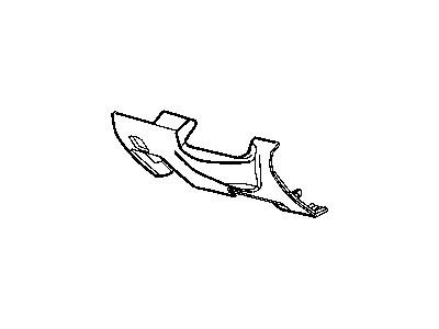 Dodge 5JU19XDHAA COVER Instrument Panel Steering Column Opening