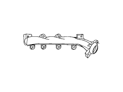 Jeep 53013793AE MANIFOLD Exhaust