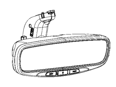 Dodge 68339538AB MIRROR Inside Rear View GNK