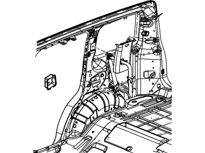 Dodge 5KJ701DVAE SEAT BELT Rear Outer