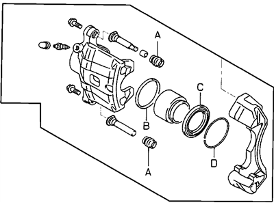 Chrysler Sebring Brake Caliper - MN102201