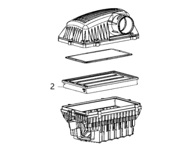 Ram 1500 Air Filter Box - 68419910AB