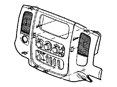 Dodge 1CN271DHAA BEZEL Instrument Panel Center