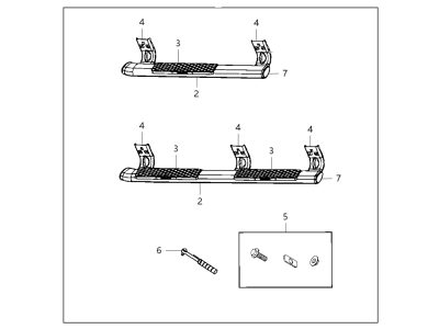 Ram 82213265AC STEP KIT Tubular Side