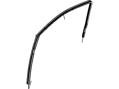 Mopar 55112366AE Seal Glass Running Front