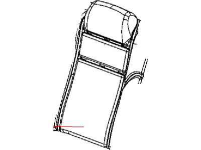 Mopar 1XC50JRRAA Cover Rear Seat Back Right